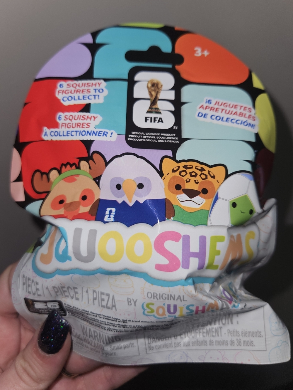 NWT Squishmallows FIFA Squooshems Mystery Blind Bag